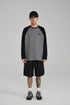 ICS Raglan Sleeve Contrast Color Long Sleeve T-shirt